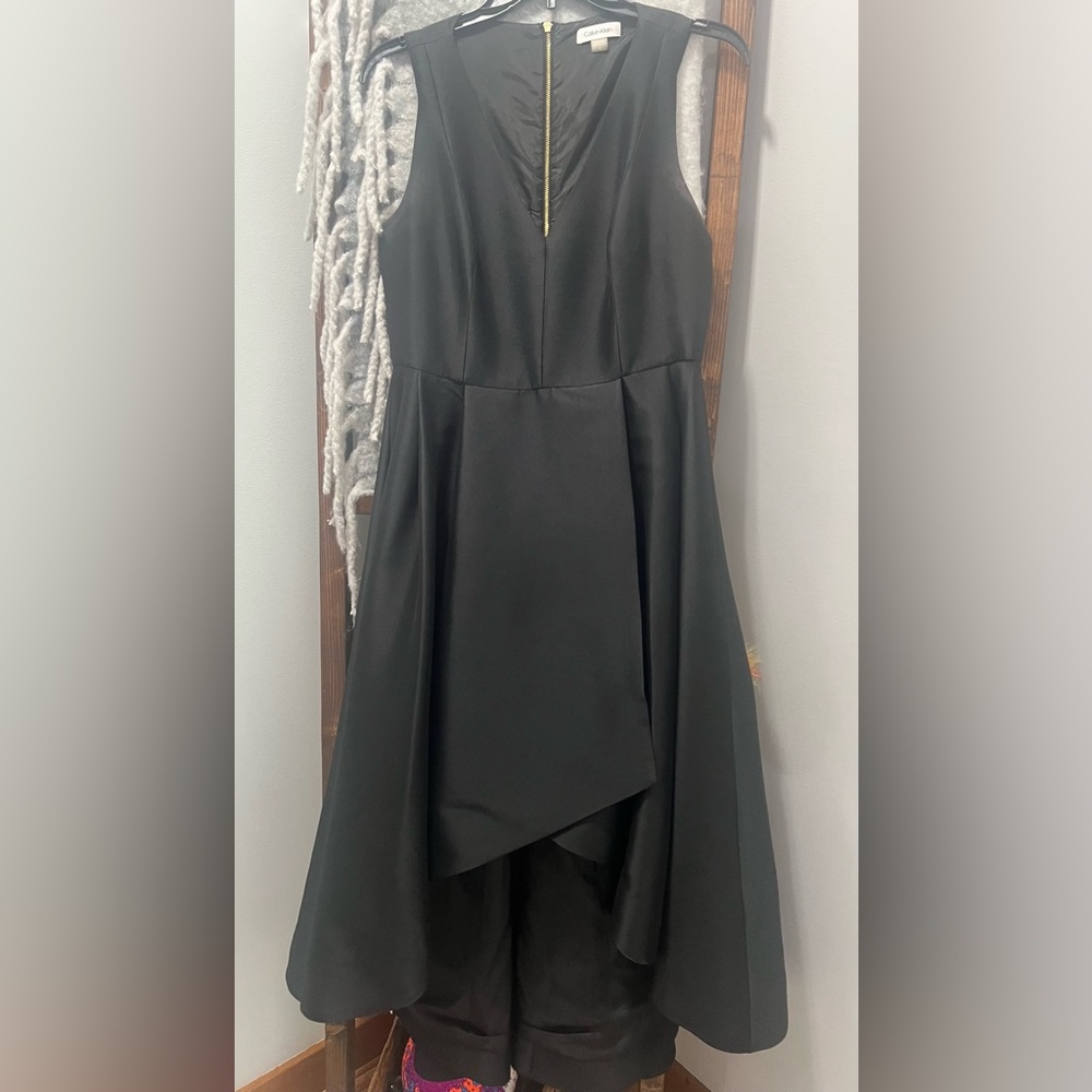 Calvin Klein Black High Low Dress